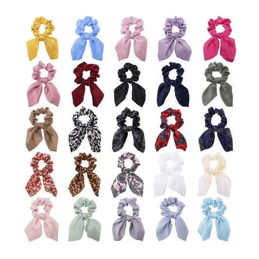 Flora Bow Scrunchies